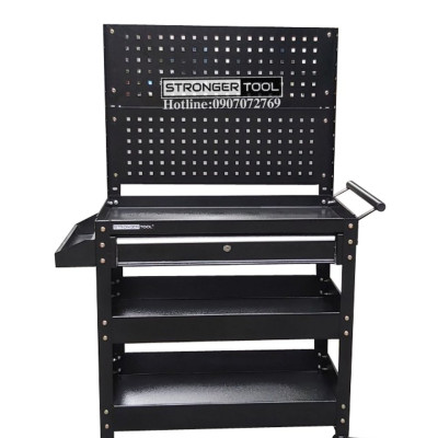 XE ĐẨY 3 NGĂN 1 NGĂN KÉO CÓ TẤM TREO