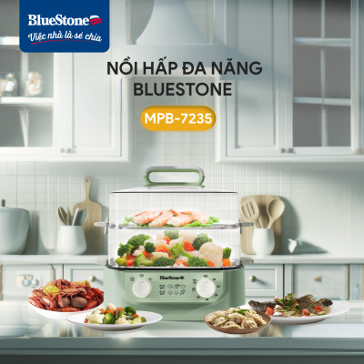 Nồi Hấp Đa Năng BlueStone MPB-7235 15 Lít 1500W - Hàng Chính Hãng