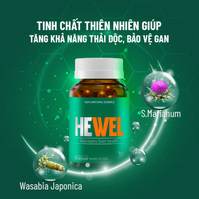 Combo 4 hộp HEWEL bổ gan 30 viên tặng 1 hộp QIK HAIR for Women 15 viên
