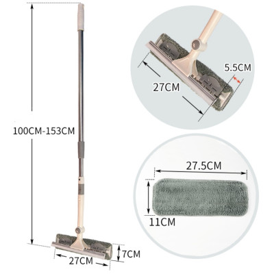 Cây Lau Kính Lau Tường.Chổi Lau Nhà 2 in 1 Thông Minh Cán Dài ( Tặng Bình Phun Sương 500ml) 