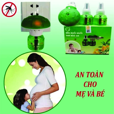 Đèn đuổi muỗi xông tinh dầu thiên nhiên hiệu quả an toàn TAM BẢO AN tặng kèm 1 lọ tinh dầu