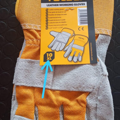 BAO TAY VẢI DÀY DÀI ( CÔNG NGHIỆP ) 10 (XL)  TOLSEN 45024 - HÀNG CHÍNH HÃNG