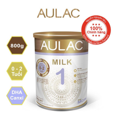COMBO 4 HỘP AULAC MILK 1 - 800G [ tặng 1 hộp 800g]
