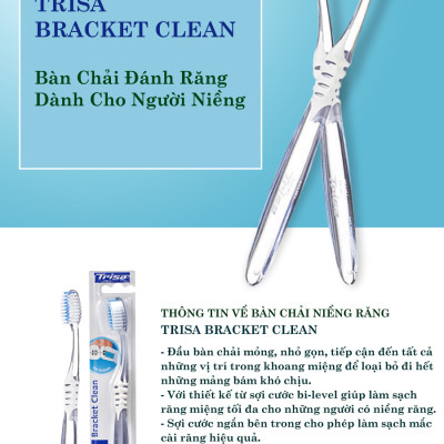 Bàn Chải Đánh Răng Dành Cho Răng Niềng Trisa Bracket Clean