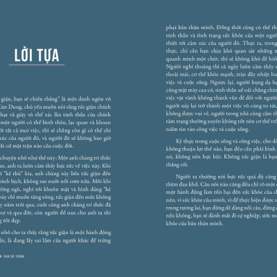 Không Tức Giận Bạn Đã Thắng