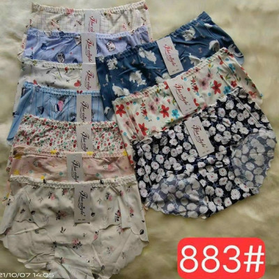 Combo 5 Quần Lót Nữ Su Đúc Nhiều Họa Tiết 883 – Seamless, Cạp Nhún Viền Sóng, Co Giãn 4 Chiều