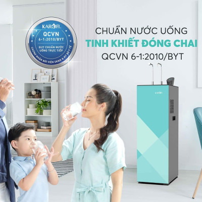 Máy lọc nước nóng lạnh Karofi KAD-N91 10 lõi Smax hàng chính hãng