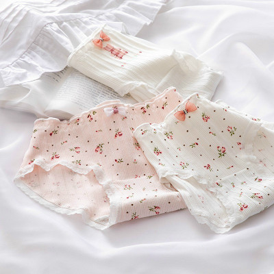Combo 5 quần lót nữ cotton dễ thương Freesize - Kiểu hoa hồng Rosie (giao màu ngẫu nhiên)