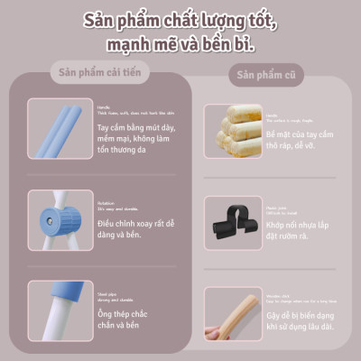 BG Gậy tập thẳng lưng Blue 6015 , thanh gậy tập yoga chống gù lưng, mở vai hình chữ thập