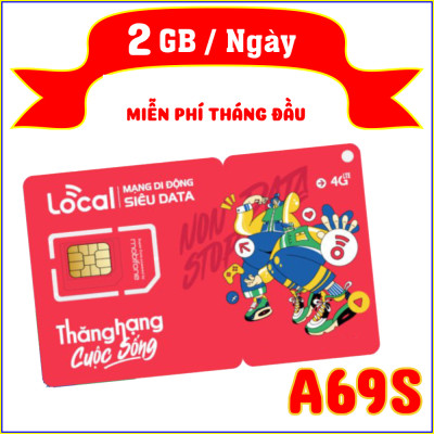 Local Mobifone A69s 60GB/ tháng, Miễn phí tháng đầu sử dụng, RẺ 1 TT, Sim chưa kích hoạt. Hàng Chính Hãng