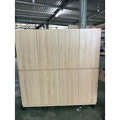 Kệ giày dép lớn gia đình và văn phòng Juno Sofa 1m2 x 1m2, gỗ công nghiệp màu tự nhiên