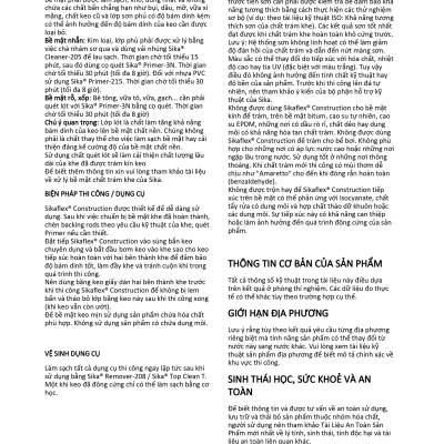 Keo trám khe đàn hồi vĩnh viễn, trám nứt cho tường và sàn - Sikaflex 140 Construction Grey (tuýp 600ml)