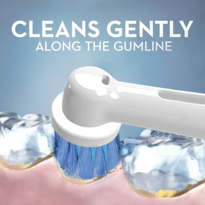 Cho máy Oral B Braun, bộ 4 Đầu Bàn Chải đánh răng điện thay thế MIHOCO EB28-P New Sensitive, làm sạch răng, cho nướu nhạy cảm, BỊ VIÊM