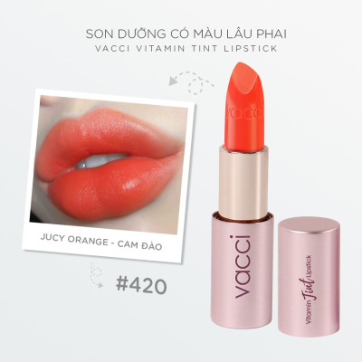 Son Dưỡng Môi VACCI - Lên Màu Đẹp - Lâu Phai - Vitamin Tint Lipstick - Môi Căng Mọng - Mượt Mà