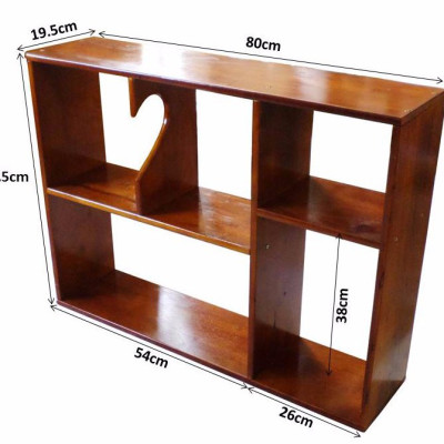 Kệ sách, kệ để đồ treo tường VIMOS gỗ tự nhiên- Tặng kèm tuột vít 2 đầu đa năng