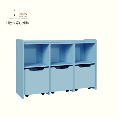 [Happy Home Furniture] KID, Tủ lưu trữ cho trẻ em có bánh xe, 120cm x 36cm x 80cm ( DxRxC), THK_165