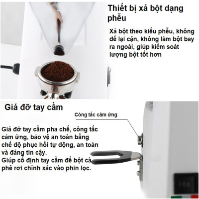 Máy xay hạt cà phê chuyên nghiệp dùng cho quán cà phê L-Beans 900A Công suất: 360W~1/2HP và tốc độ 1.450 vòng/phút với 6 – 9kg/giờ - HÀNG NHẬP KHẨU