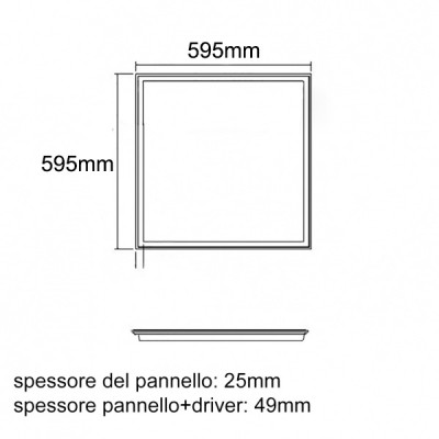 Combo 2 đèn Led Panel 600x600 48w ánh sáng trắng 