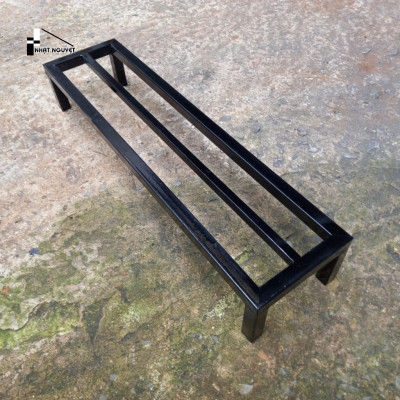 Kệ sắt kê chậu cây Dài 50 cm.Rộng 15-20-25cm Cao 10-15-20cm.hộp thép 20 x 20 mm ( Hàng Chính Hãng )