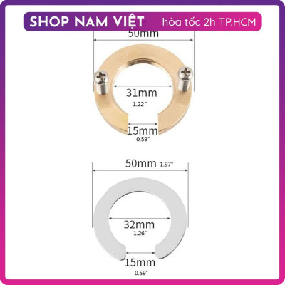 1 Bộ Đai Ốc Đệm Cao Su Cố Định Chân Vòi Nóng Lạnh, Rửa Chén, Lavabo (D32mm)