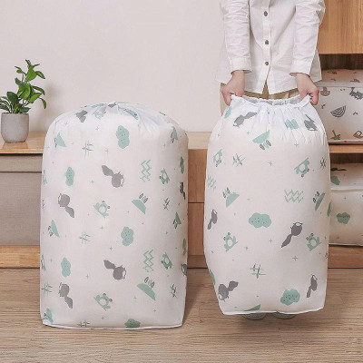 Túi Đựng Chăn Màn Quần Áo Đa Năng Chống Ẩm Xuất Nhật Cỡ Lớn Có Dây Rút (Họa tiết ngẫu nhiên)- Henrysa