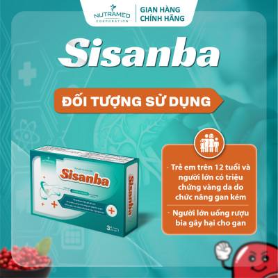 Viên uống Sisanba hỗ trợ bảo vệ và tăng cường chức năng gan (30 viên) - Nutramed