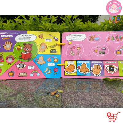 Học liệu bóc dán Busy Book cho bé Lalala Baby nhiều chủ đề đa dạng, song ngữ Anh Việt