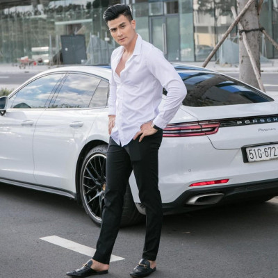 Áo Sơ Mi Andromeda Phom Ôm Cho Nam Tay Dài Kiểu Dáng Hàn Quốc Nhiều Màu