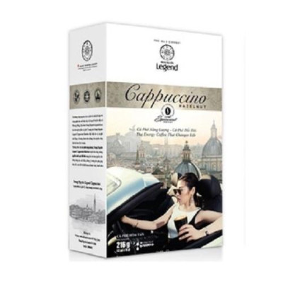Combo 2 Hộp Cà Phê Trung Nguyên Legend Cappuccino Hazelnut – Hộp 12 Gói – Hương Hạt Dẻ Thơm Béo, Ngọt Dịu
