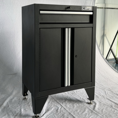 Tủ dụng cụ CSPS 61cm - 01 hộc kéo màu đen, tay cầm trắng kèm chân tủ