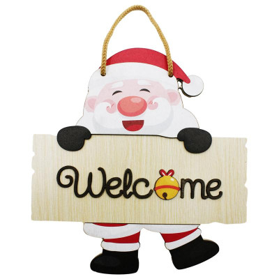 Bảng Gỗ Treo Tường Trang Trí Giáng Sinh - Bách Mộc - Noel Welcome