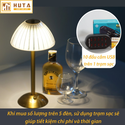 Đèn Bàn Led Quầy Bar Nhà Hàng HUTA RESDUNON Cảm Ứng Tích Điện Điều Chỉnh Ánh Sáng Trang Trí Quán Cà Phê Phòng Ăn