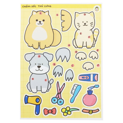 Bộ Đồ Chơi Tranh Tương Tác Cô Tiên Xanh - Tiệm Spa Thú Cưng