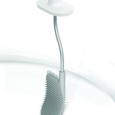 Joseph Joseph - Cọ toilet silicon cao cấp Flex Plus Toilet Brush with Storage Caddy Grey 705164