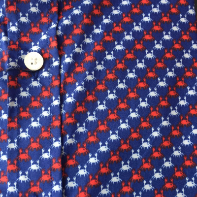 Áo sơ mi cộc tay nam công sở Aligro hoạ tiết con cua dáng Custom ALGS-C86( SIZE XL)