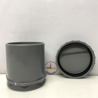 Bít xả ren ngoài 114 (Male threaded clean out) nhựa PVC Bình Minh _BXRN114