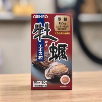 Viên Uống Tinh Chất Hàu Tươi Orihiro Nhật Bản 120 Viên Hỗ Trợ Tăng Cường Sức Khỏe Nam Giới