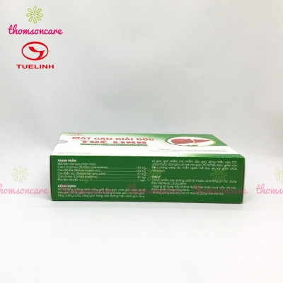 Mát gan giải độc Tuệ Linh - Hết mẩn ngứa, mề đay, tăng cường chức năng gann - Hộp 30 viên từ cà gai leo, actiso