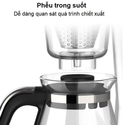 Máy pha cà phê, pha trà tự động Drip thương hiệu Mỹ cao cấp HiBREW H12 - Công suất 700W - Hàng nhập khẩu