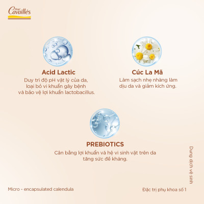 Dung dịch vệ sinh phụ nữ Roge Cavailles - Nhập khẩu chính hãng - Sản phẩm số 1 tại pháp - 250ml