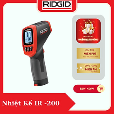 Nhiệt kế hồng ngoại IR-200 RIDGID (36798) Nhanh Chóng Và Chính Xác Chỉ Với Một Nút Bấm Số 1 Tại Mỹ - Hàng Chính Hãng