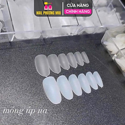 Móng Úp Tay HSM Trong Nhám Form Hạt Na Tròn Ngắn, Vuông Ngắn Nhám Trong Móng Up HSM Đủ Size Hộp 500 Móng Siêu Mỏng Đẹp Chuyên Dùng Làm Nail Nữ Women