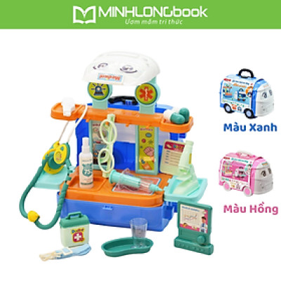Đồ Chơi DUKA: Đồ Chơi Xe Khám Bệnh Lưu Động Bác Sĩ Nhí (Màu Xanh/Hồng)