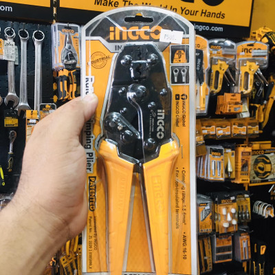 KỀM BẤM COS DÂY ĐIỆN 1,5-6MM2 INGCO HRCPL1506 - HÀNG CHÍNH HÃNG