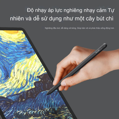 Bút cảm ứng cho Samsung galaxy Tab S6 S7 S8 S9 Plus Ultra Nillkin ISketch S3 Stylus đa năng chống tì tay, hít cạnh máy, không lo hết pin - Hàng nhập khẩu