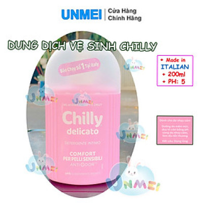 Dung dịch vệ sinh phụ nữ Chilly Delicato Dịu Nhẹ 200ml