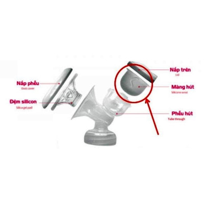 Màng hút silicone Fatzbaby Resonance 3 - 4 - Phụ kiện thay thế cho máy hút sữa điện FatzBaby
