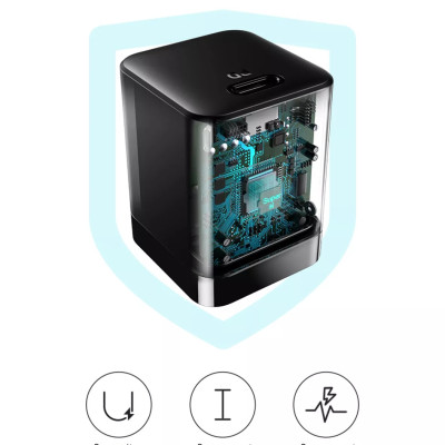 Baseus Super Si Pro Bộ sạc USB C có thể gập lại 20W nhỏ gọn và cực bền cổng Type C Sạc nhanh cho iPhone 12 Pro Max Bộ sạc nhanh Samsung Xiaomi iPhone Huawei - Hàng Chính Hãng