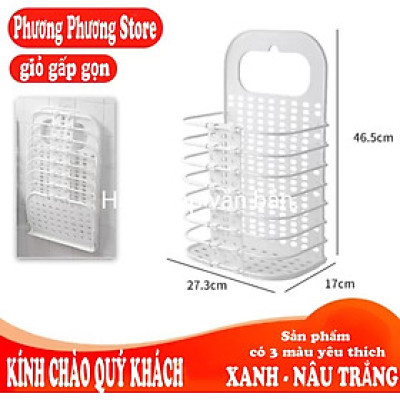 Giỏ treo quần áo gấp gọn