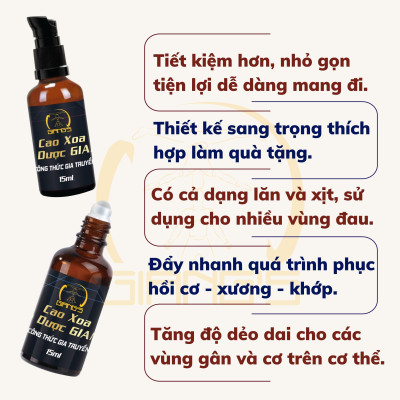 SET QUÀ TẶNG Cao Xoa Bóp Thảo Dược GIANG